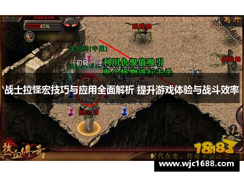 战士拉怪宏技巧与应用全面解析 提升游戏体验与战斗效率